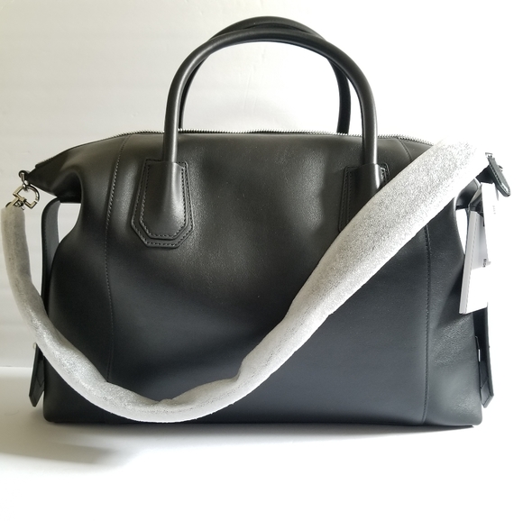 Givenchy Antigona Leather Satchel Shoulder Bag Black - Picture 5 of 12
